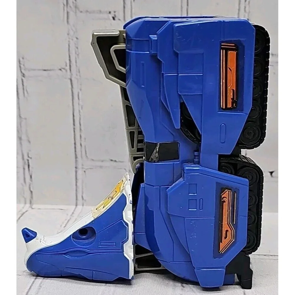 1991 MMPR Power Rangers Triceratops ZORD Blue with NO HORNS or TAIL GUN For Part